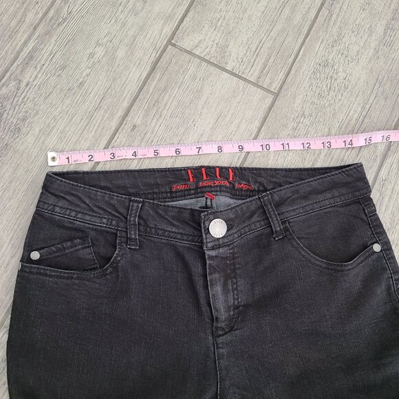 ELLE women's black skinny jeans size 8R - Picture 7 of 12